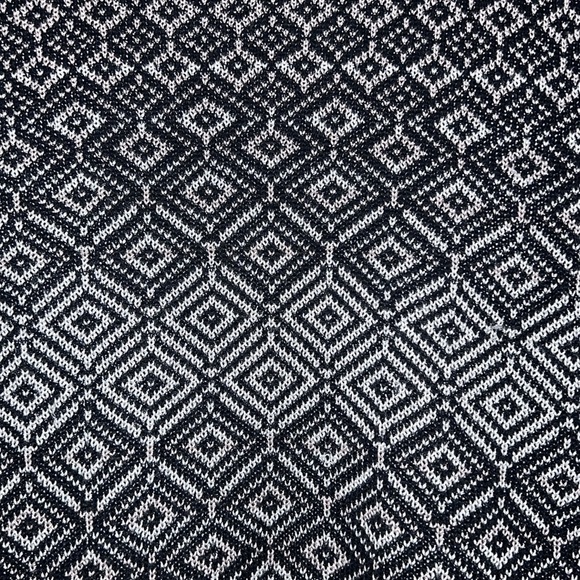 Women’s LOFT size Large ikat knitted open front cardi sweater top - Picture 6 of 7